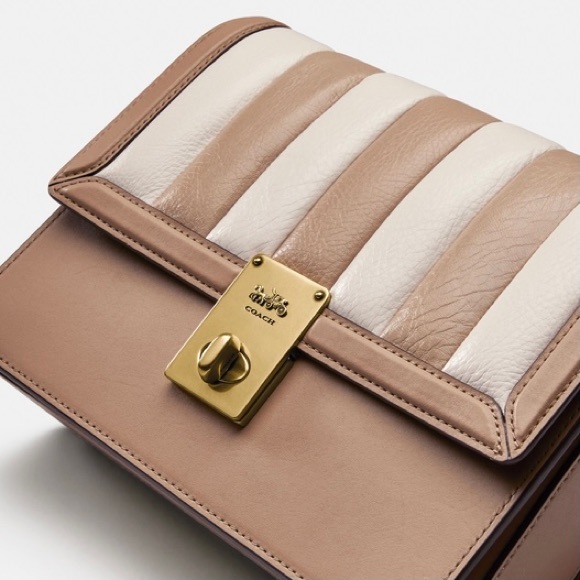 Hutton Alie Tabby Shoulder Bag With Colorblock Quilting - Picture 5 of 6